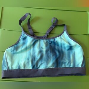 C9 Champion Green/Blue Tye Dye Reversable Sports Bra size XXL